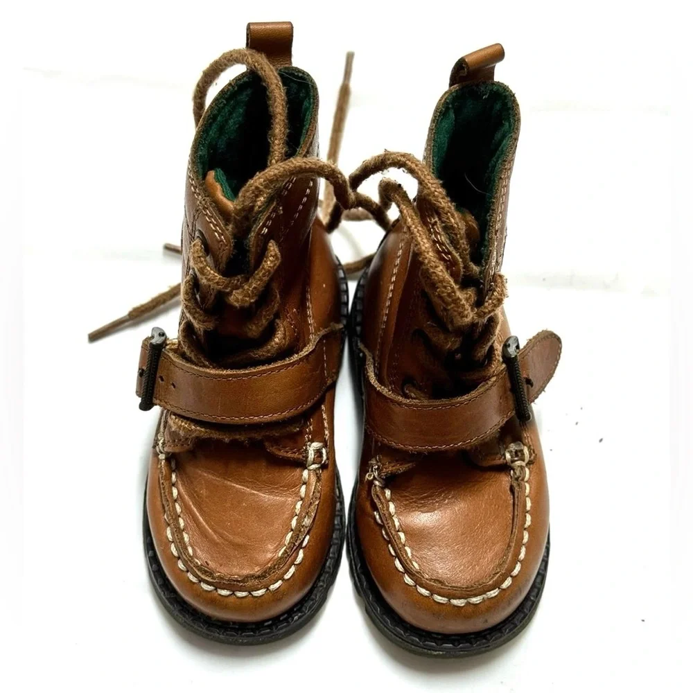Polo Ralph Lauren Boys'‎ Ranger II Leather Buckled Rugged Boots (Youth)